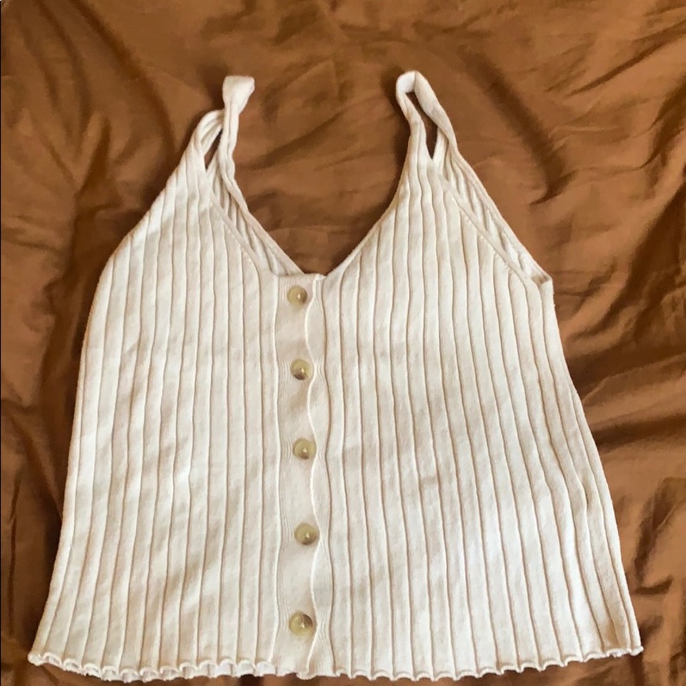 Ribbed cotton tank